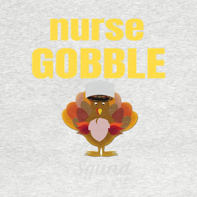 Nurse Cute Turkey Fquad FunnyThanksgiving by rami99